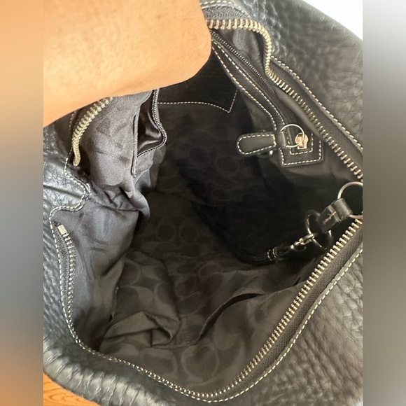 Coach Black Leather Handbag - Picture 5 of 7